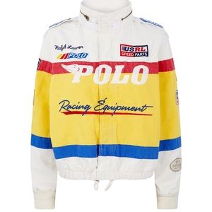 ISO Ralph Lauren cotton canvas racing jacket